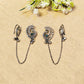 "Velora"Silver Look Alike Oxidized Earcuff