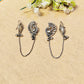 "Velora"Silver Look Alike Oxidized Earcuff