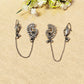 "Velora"Silver Look Alike Oxidized Earcuff