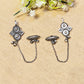 "Evara"Silver Look Alike Oxidized Earcuff
