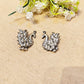 "Ismera"Silver Look Alike Oxidized Earrings