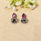 "Misty"Silver Look Alike Oxidized Earrings