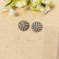 "Doots"Silver Look Alike Oxidized Earrings