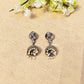 "Lunara"Silver Look Alike Oxidized Earrings