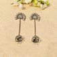 "Elva"Silver Look Alike Oxidized Earrings