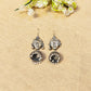 "Aurelia"Silver Look Alike Oxidized Dangler