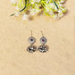 "Elva"Silver Look Alike Oxidized Dangler