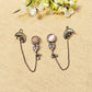 "Elaris"Silver Look Alike Stone Earcuffs
