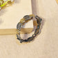 "Liora"Silver Look Alike Dual Tone Kada