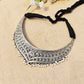 "Favia" Silver Look Alike Oxidized Choker