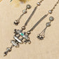 "Rovira"Silver Look Alike Oxidized Necklace