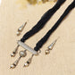 "Lorena"Silver Look Alike Oxidized Necklace
