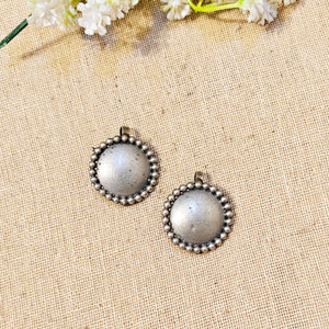 "Round"Silver Look Alike Earcuff