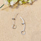"Tia"Silver Look Alike Oxidized Earcuff