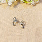 "Lyra"Silver Look Alike Oxidized Earrings