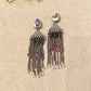 "Lisha"Silver Look Alike Oxidized Earrings