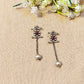 "Zara"Silver Look Alike Oxidized Earrings