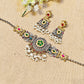 "Indo"Silver Look Alike Dual Tone Choker
