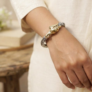 "Gaira"Silver Look Alike Dual Tone Kada