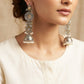 "Ilara"Silver Look Alike Dual Tone Earring