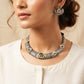 "Cyra" Silver Look Alike Oxidized Choker