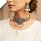 "Indo"Silver Look Alike Dual Tone Choker