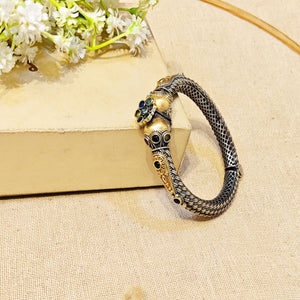 "Vanit" Silver Look Alike Dual Tone Kada