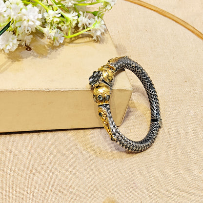 "Vanit" Silver Look Alike Dual Tone Kada