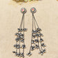 "Aroshi"Silver Look Alike Oxidized Earrings