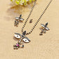 "Maa durga"Silver Look Alike Oxidized Necklace