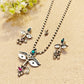 "Maa durga"Silver Look Alike Oxidized Necklace