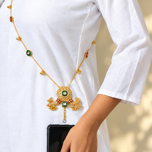 "Elaris"Silver Look Alike Gold  Mobilechain