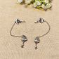 "Veda"Silver Look Alike Oxidized Earcuff