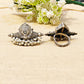 "Maa" Oxidised Long Ring With Stone