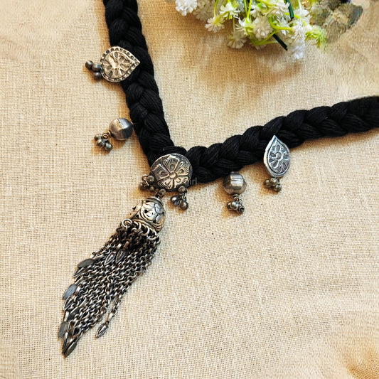 "Fiza" Silver Look Alike Oxidized Choker