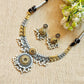 "Ruhi"Silver Look Alike Dual Tone Choker