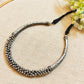 "Hani"Silver Look Alike Oxidized Choker