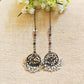 "Tiny" Silver Look Alike Oxidized Earrings