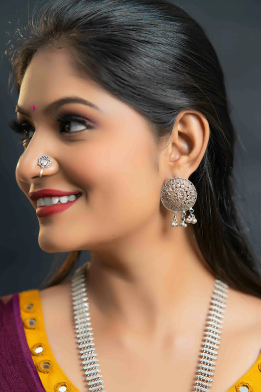 Silver oxidised jewellery for navratri