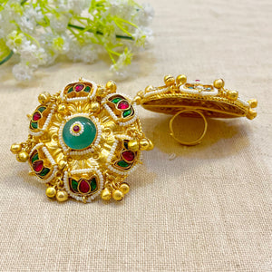 "Alkano" Silver Look Alike Ring