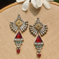 "Finz" Silver Look Alike Dual Tone Earrings