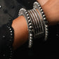 "Aabha " Silver Look Alike Oxidized Kada Combos