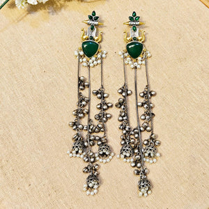 "Mrinal" Look Alike Dual Tone Stone Earring