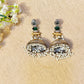 "Tarini" Look Alike Dual Tone Stone Earring