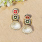 "Zivah" Look Alike Dual Tone Stone Earring