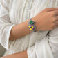 "Ocean"Silver Look Alike Oxidized Kada