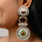 "Fiere" Silver Look Alike Stone Earring