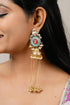 "Blush" Silver Plated Dual Tone Earring