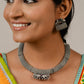 "Kashmi" Silver Look Alike Hasli Choker