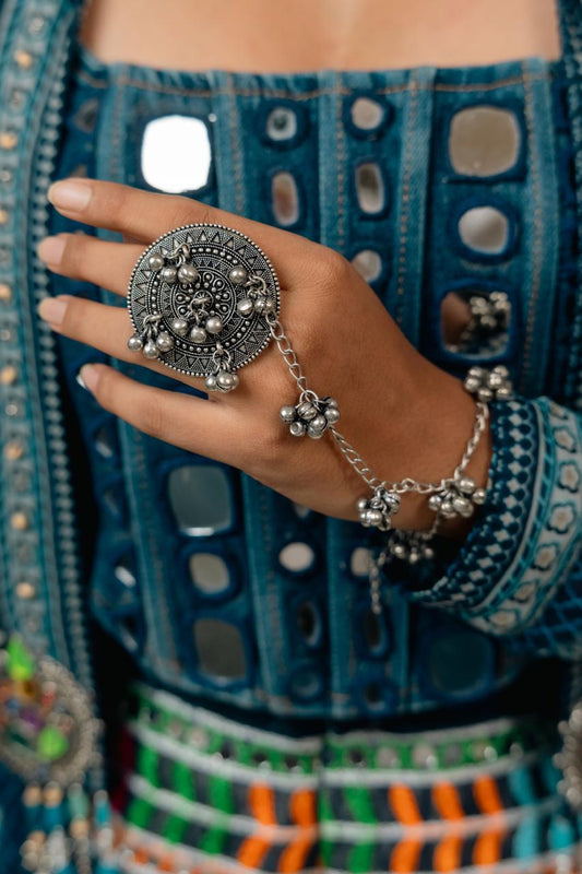 "Kathakali" Silver Look Alike Bracelet